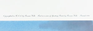 Ronnie Wells - Working The Surf Lithograph With Speck & Gull Remarque's 1990 - Brand New Custom Sporting Frame